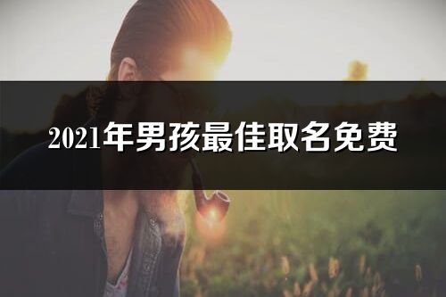 2021年男孩最佳取名免费