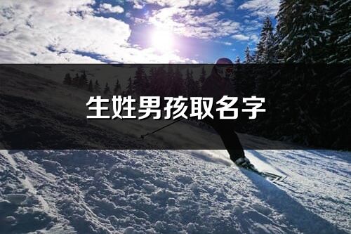 生姓男孩取名字