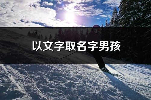 以文字取名字男孩