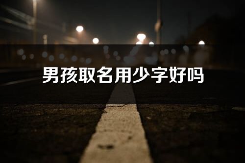 男孩取名用少字好吗