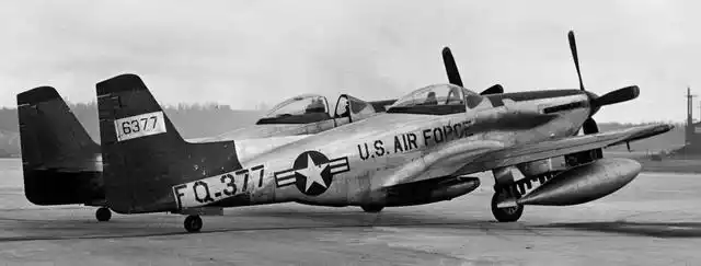 空战英豪,新成立的美国空军靠它首开战果,f-82"双野马"战斗机