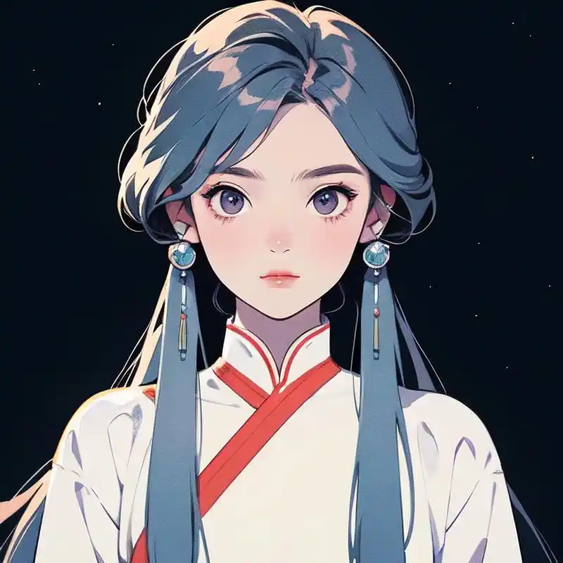 91水瓶座漫画少女头像96 来看看这款超级可爱的水瓶座漫画少女