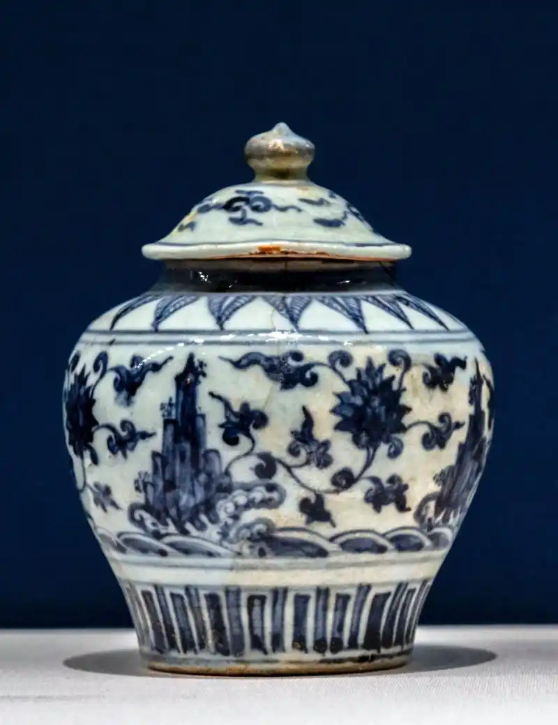 《人间烟火抚凡心》-明清民窑青花瓷/「壹」/草木华滋-圣洁莲花