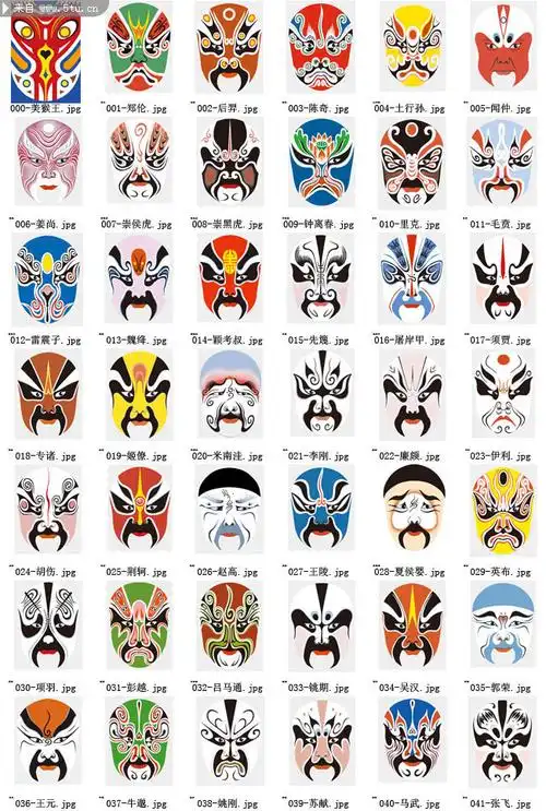 中国京剧脸谱大全唐代人物京剧脸谱