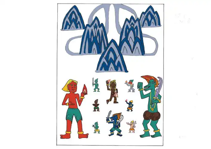 滇西北纳西族东巴教神路图