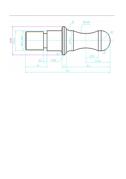 数控车高级工实操图纸doc10页
