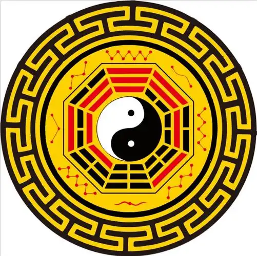 卓尔曼道教罡毯太极八卦图地毯练功垫步罡踏斗毯佛堂地毯朝拜桔红色