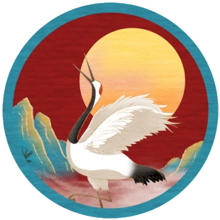 轻奢ins国潮网红风 仙鹤新中式圆形地毯客厅茶几垫转椅子床边脚垫