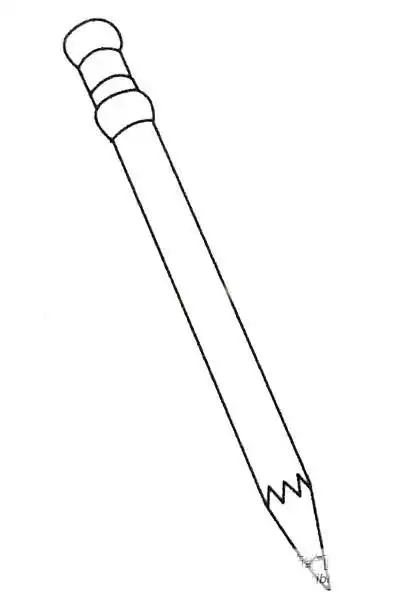 【铅笔】铅笔的画法教程简笔画