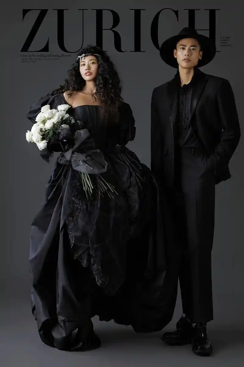 挑战全网最酷#黑纱婚纱照 快来看看是不是你喜欢的风格吧!#婚 - 抖音