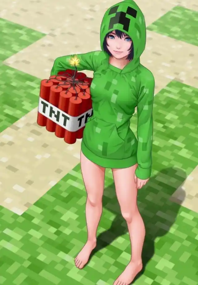 我的世界:去除方块,生物娘化后可能都是美女,娘化史蒂夫辣眼睛