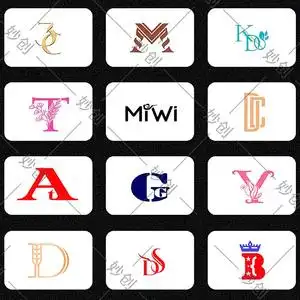 高端logo设计原创汉字英文图形logo服装图案定制字母设计商标品牌