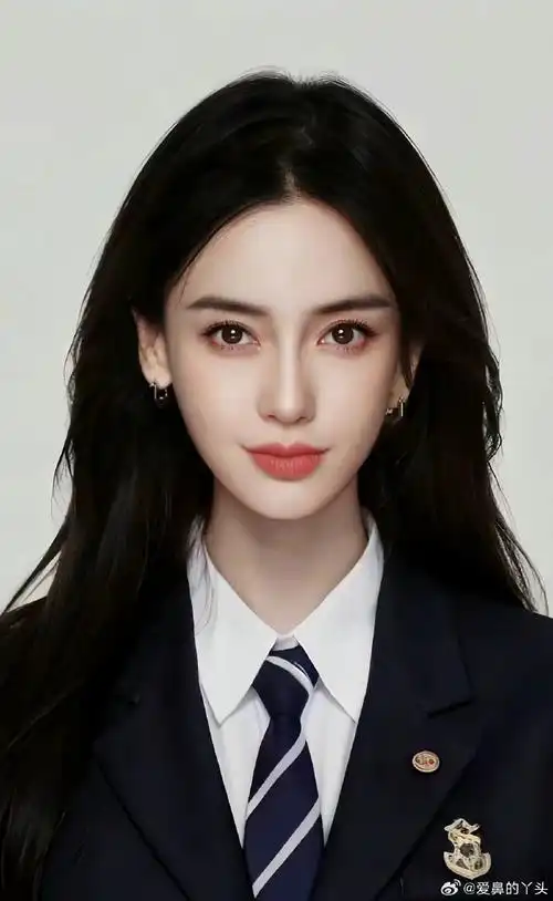 杨颖#99#angelababy#酷酷的鼻姐·证件照@angelababy