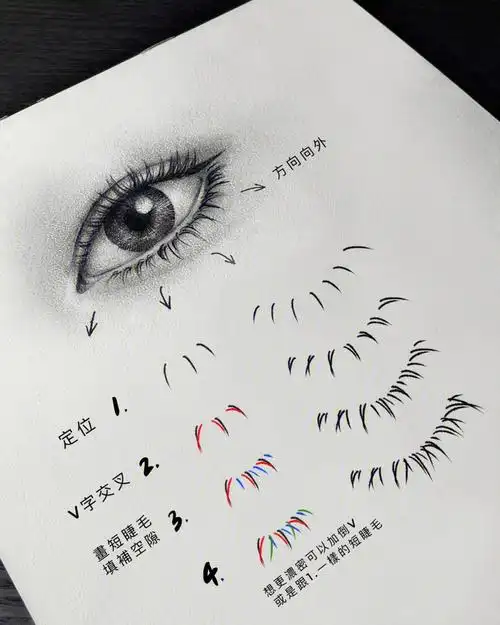下睫毛画法今天教大家画美美的下睫毛