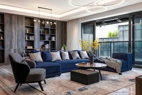 118㎡现代简约三居装修案例_效果图_土巴兔装修网