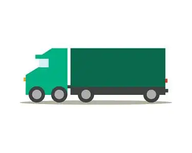 大卡车物流货车配送路卡车曲线交通运输公路车辆山路背景图片手绘卡通