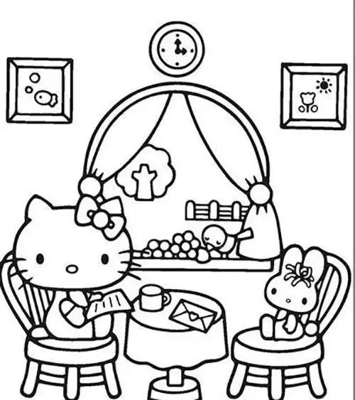 舒适的家幼儿简笔画