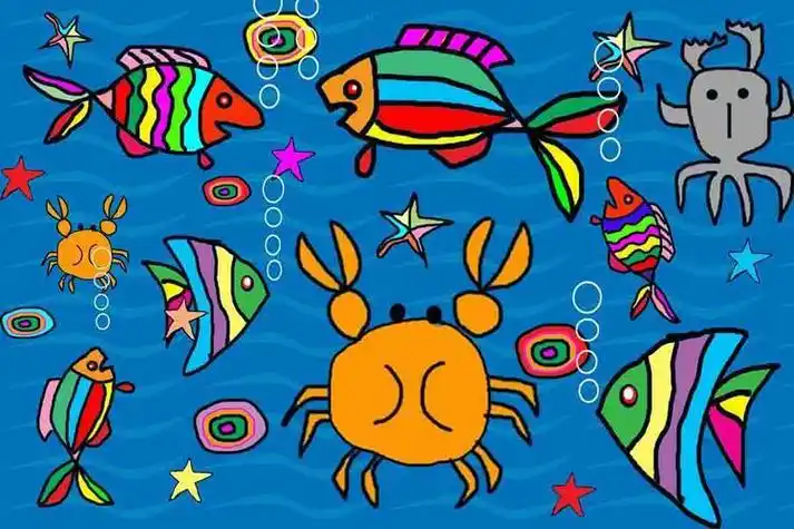 儿童画作品图片大全 幼儿绘画作品图片大全 | 多想派儿童画作品图片