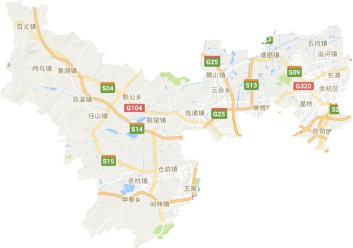 余杭区高清电子地图