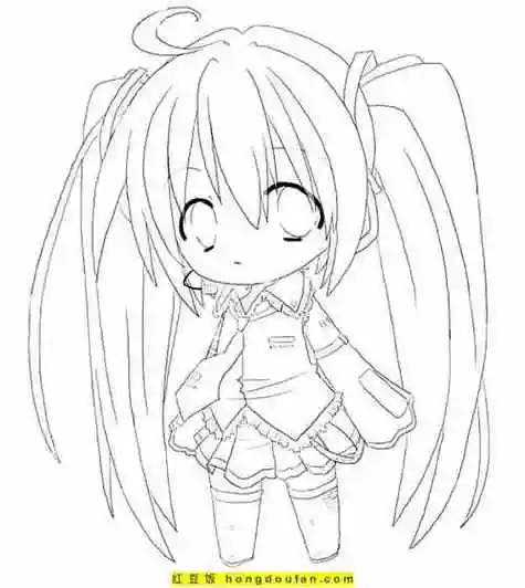 q版漫画人物的简笔画