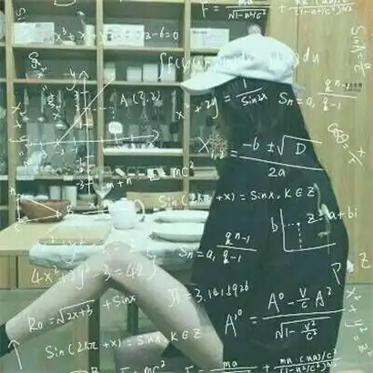 个性唯美数学公式女生头像公式只为学霸而准备的