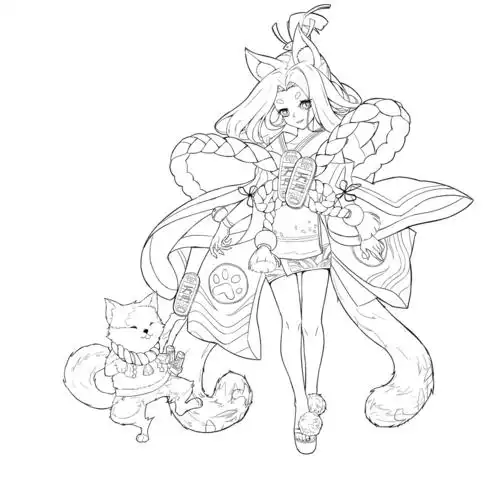 阴阳师 临摹 线稿练习