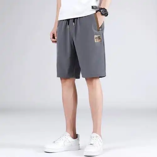 休闲短裤新款子潮牌宽松外穿中裤男士夏季运动跑步潮男五分裤薄款