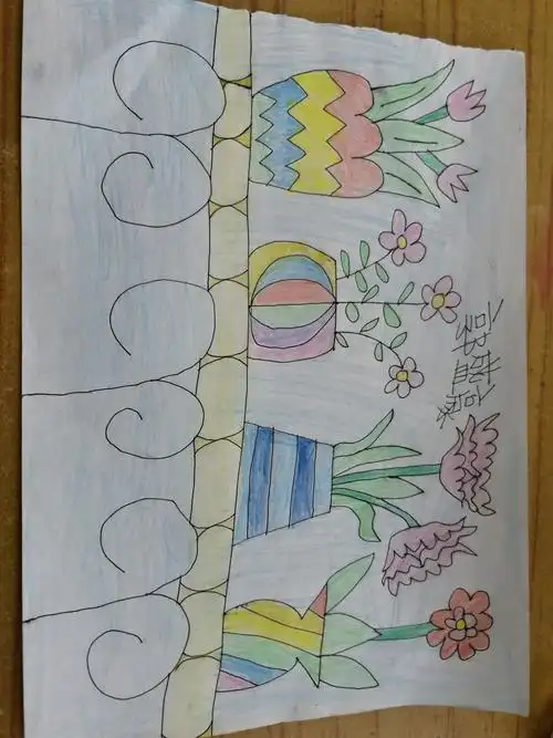 岳儿寨中心小学三年级简笔画之作品展