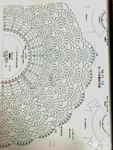 从领口往下钩女士钩针育克圆肩套衫(附教程)_衣服