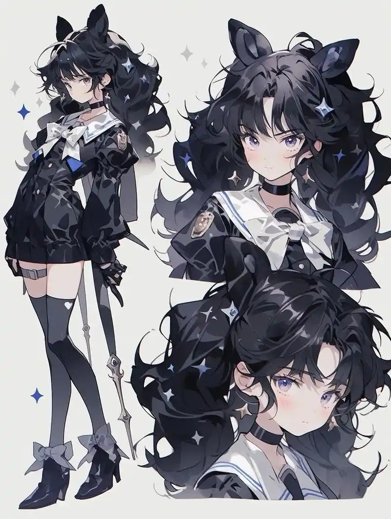 少女.#二次元 #人设 #立绘 #素材分享 #ai - 抖音