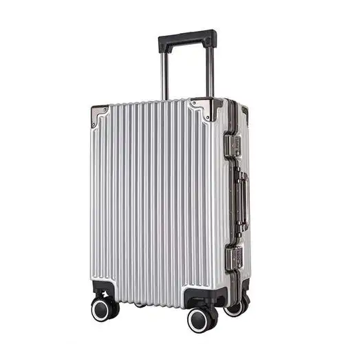 袋鼠商务行李箱男女24寸铝框万向旅行箱密码箱学生旅行箱