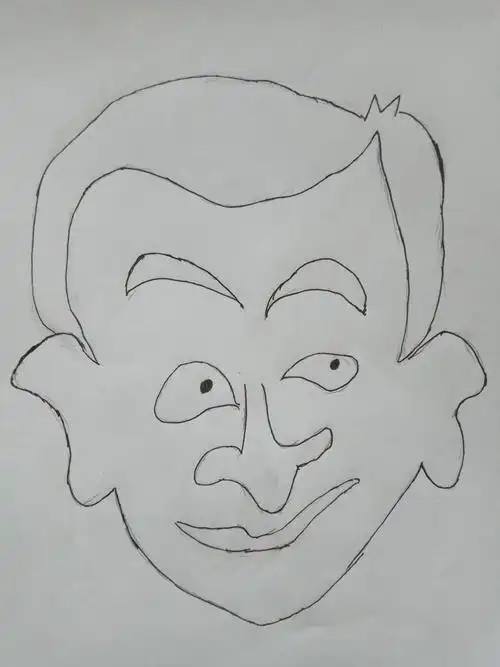 孩子们眼中的夸张的脸