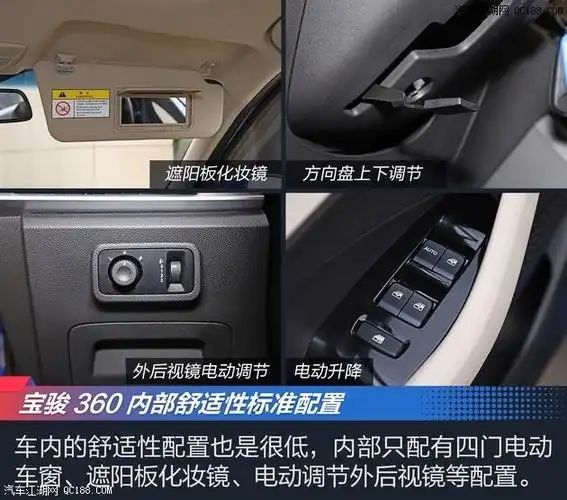 全新家用mpv 宝骏360全系现车配置详解
