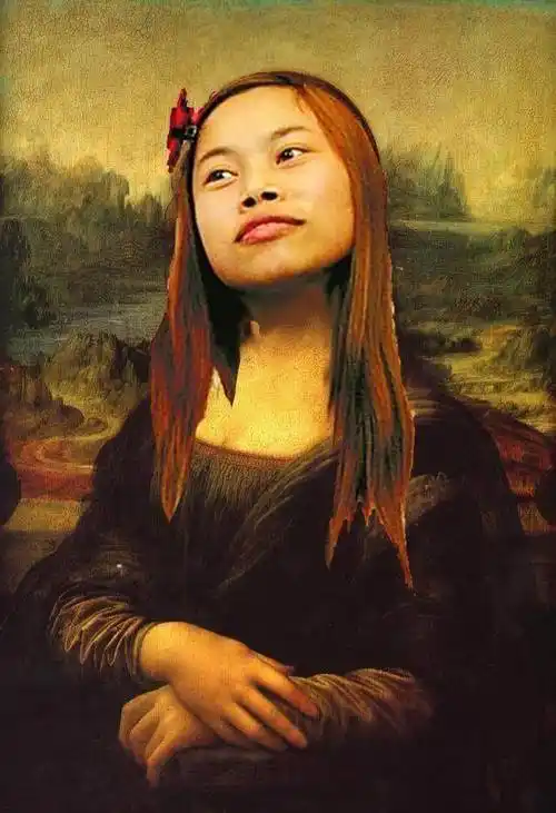 明星版蒙娜丽莎搞笑出炉,baby依旧好看,最后两张最喜感!