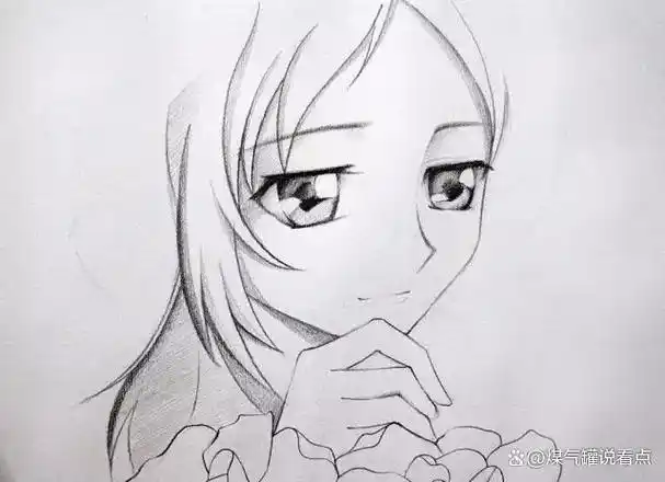 动漫女孩怎么画长头发?