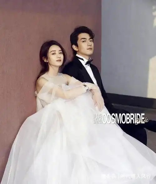 赵丽颖最美婚纱照颜值巅峰穿白纱和林更新绝配冯绍峰不吃醋