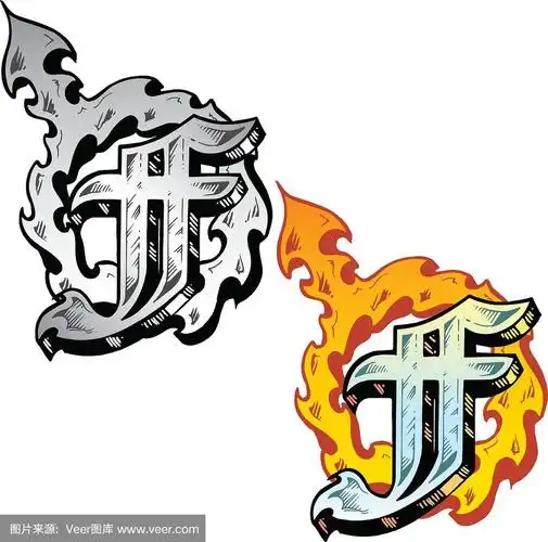 纹身字母f