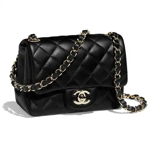 chanel香奈儿女包经典菱格纹迷你口盖单肩斜跨包女士链条包