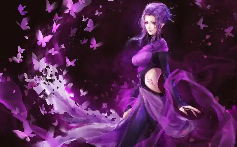 【天行九歌紫女】一人演完一部鬼片【最适合黑暗背景的女人】