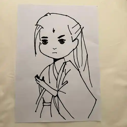 东方月初吃上烤面筋了##龚俊吃着饭就把班上了##龚俊画的东方月初