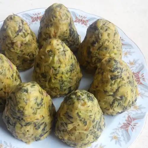 zhj做的咸味菜窝头(内附手法视频)