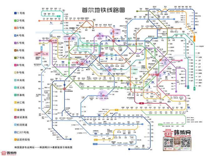 关于市内交通 地铁卡在首尔釜山的地铁都可以用.