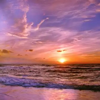 日出招财头像美丽的日出日落风景图片