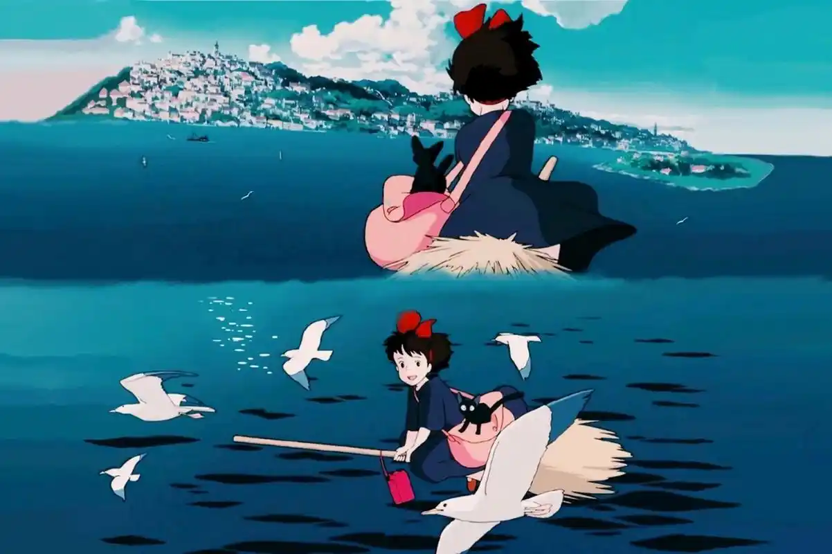宫崎骏61魔女宅急便|这个壁纸也太好看了吧 96想换电脑壁纸,去app