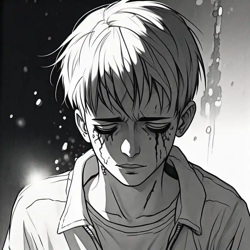 92 绝望头像系列 94 这组绝望头像,透露出深深的无力与哀伤.