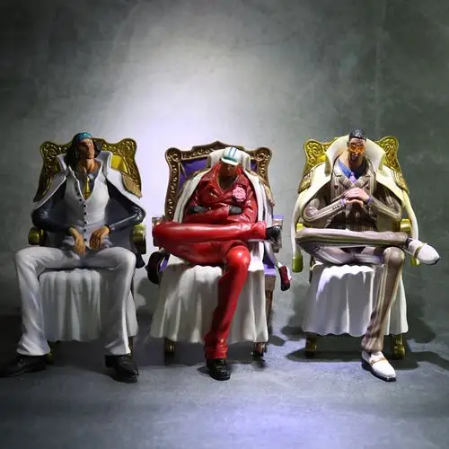 onepiece海军三大将手办战国青雉赤犬黄猿斯摩格路飞艾斯明哥模型