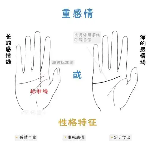 手相系列图解感情线从入门到精通