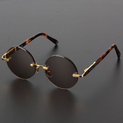 天然水晶石眼镜东海老石头水晶天然竹叶青东海老料护目养眼无框