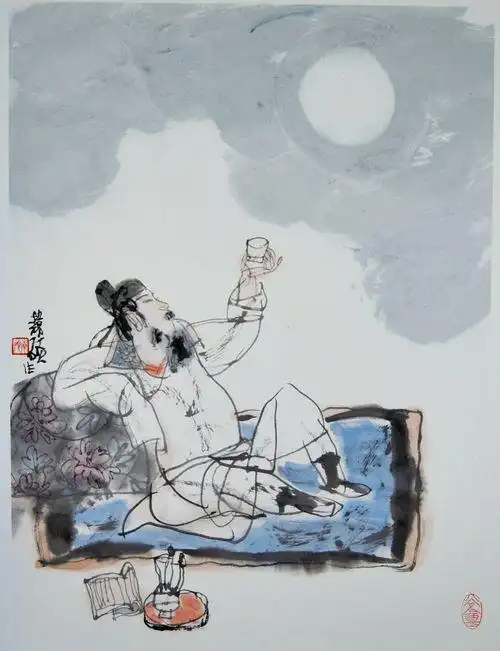 《月下独酌》唐 李白                              花间一壶酒,独酌