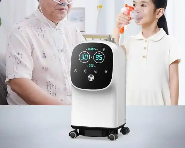 机轻音升级款带雾化吸氧机家用老人孕妇氧气机医用级标准3升机带雾化
